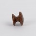 Knob style D 30mm walnut lacquered wooden knob